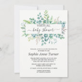 チャームユーカリ仮想ベビーシャワーバイメール 招待状 (正面)