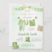 チャームラッキー ベビー服 アイリッシュベビーシャワー 招待状 (正面)