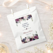 チャームラベンダーネイビーブルーフローラ開花ありがとう フェイバーバッグ (クリップ留めされた状態)