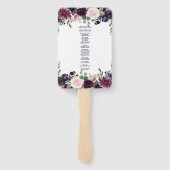 チャームラベンダーネイビーブルーフローラ開花プログラム ハンドファン (裏面)