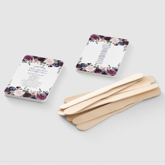 チャームラベンダーネイビーブルーフローラ開花プログラム ハンドファン (組立なし)