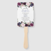 チャームラベンダーネイビーブルーフローラ開花プログラム ハンドファン (正面)