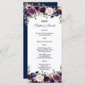 チャームラベンダーネイビーブルーフローラ開花メニュー メニュー (正面/裏面)