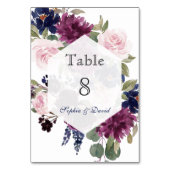 チャームラベンダーパープルフローラ開花テーブル番号 テーブルナンバー (裏面)