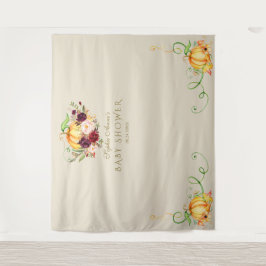 チャームリトルパンプキン感謝祭ベイビーシャワー タペストリー