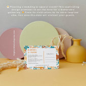 チャームレトロ抽象芸術ブライトはっきりしたワイルドフラワー セーブザデート