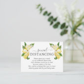 チャームレモンフルーツフラワーベビーシャワー詳細 エンクロージャーカード (スタンド正面)