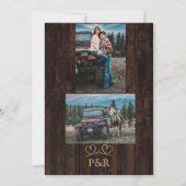 チャームレースロープ我々は結び目ひまわりバーベキュー 招待状 (裏面)