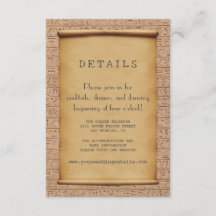 チャームヴィンテージエジプトパピルス結婚披露宴