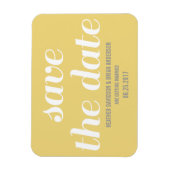 チャーム日付磁石を黄色で保存 マグネット (縦)