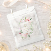 チャーム春ウォーターカラープオーニー開花結婚ズ フェイバーバッグ (クリップ留めされた状態)