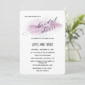 チャーム書道ピンク水彩ブライダルシャワー 招待状 (スタンド正面)