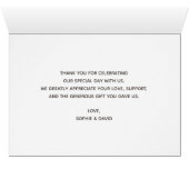 チャーム書道金ゴールドストロークありがとう (内部横(下))