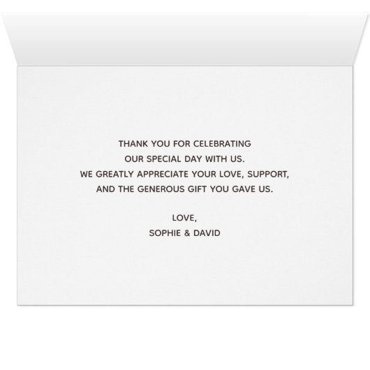 チャーム書道金ゴールドストロークありがとう (内部横(下))