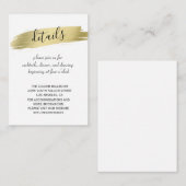 チャーム書道金ゴールド結婚線の詳細 エンクロージャーカード (正面/裏面)