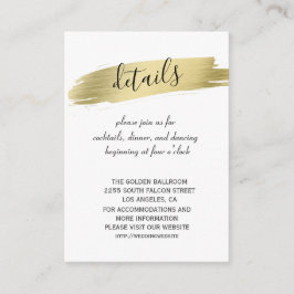 チャーム書道金ゴールド結婚線の詳細 エンクロージャーカード