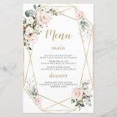 チャーム水彩ピンクフローラ金ゴールド甘16メニュー (正面)