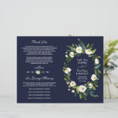 チャーム水彩白フローラダークブループログラム (スタンド正面)