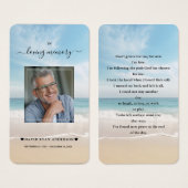 チャーム海ビーチビューフォト葬儀祈りの言葉 (正面&裏面)