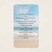 チャーム海ビーチビューフォト葬儀祈りの言葉 (裏面)