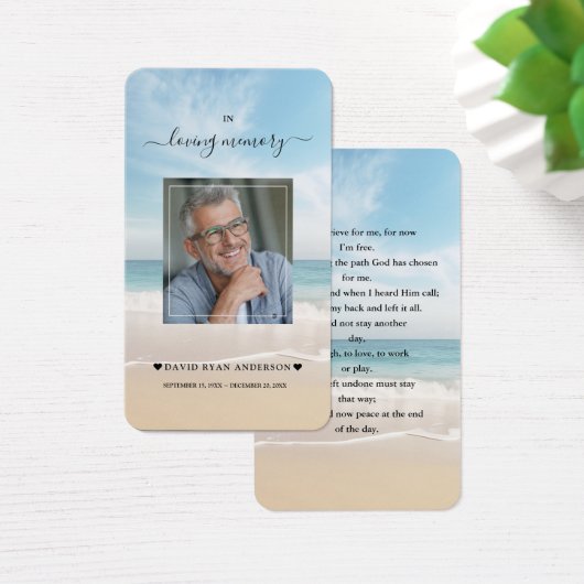 チャーム海ビーチビューフォト葬儀祈りの言葉 (デスク)