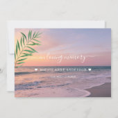 チャーム海ビーチ表示共有メモリ出席 案内状 (裏面)