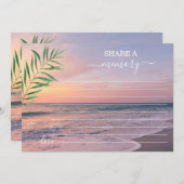 チャーム海ビーチ表示共有メモリ出席 案内状 (正面/裏面)