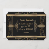 チャーム素晴らしギャツビーが俺のグロムスマンになるだろうな 招待状 (裏面)