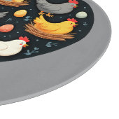 チャーム素朴コテージコアファームチキンパターン カッティングボード (角)