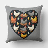 チャーム素朴コテージコアファームチキンパターン クッション (裏面)