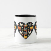 チャーム素朴コテージコアファームチキンパターン マグカップ (中央)