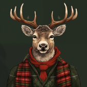 チャーム素朴ファームハウス宝物宝庫と格子鹿 紙コップ