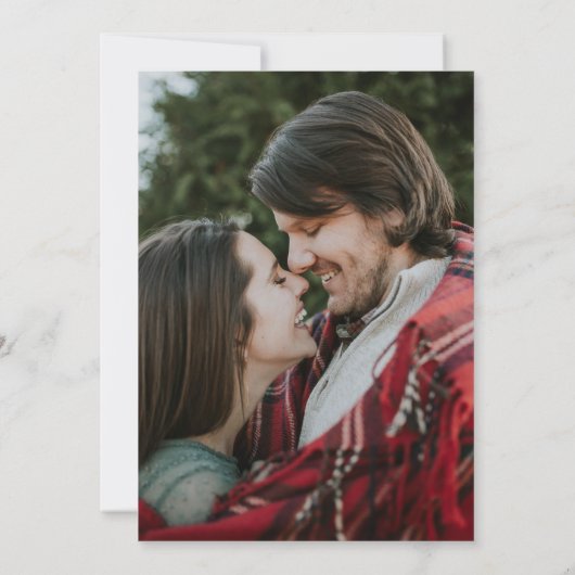 チャーム素朴メイソンのJAR文字列ライトフォトズ結婚ズ 招待状 (裏面)