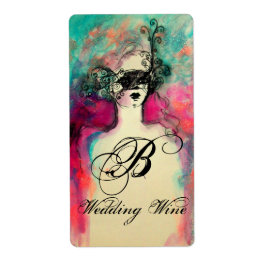 チャーム結婚ワインモノグラム ラベル