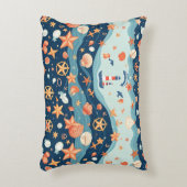 チャーム航海の装飾用クッション – セイルをスタイル アクセントクッション (正面(垂直))