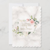 チャーム赤面花スペインの第1期バプテスマ 招待状 (裏面)