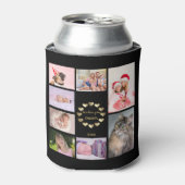 チャーム金ゴールドファミリーフォト父のコラージュの日 缶クーラー (缶正面)