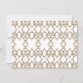 チャーム金ゴールドブラック素晴らしギャツビー1920s日付を保存 セーブザデート (裏面)