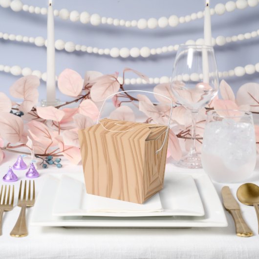 チャーム ウッド パターン セレブレーション テイクアウト フェイバーボックス (ウェディング)