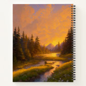 チャーム・オブ・ゴールデン・サンセット ノートブック (裏面)