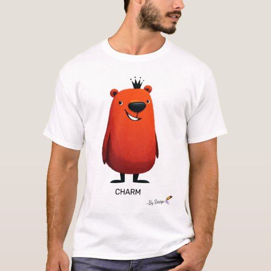 チャーム | オリジナルデザインとユーモア Tシャツ (正面)