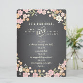 チャーム ガーデン フローラル リース ウェディング ストーリー カード (スタンド正面)