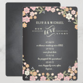 チャーム ガーデン フローラル リース ウェディング ストーリー カード (正面/裏面)