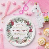 チャーム クリスマスをあなたに リース ペーパープレート (パーティー)