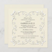 チャーム&グレース《キリスト教》洗礼式や命名式招待状 招待状 (正面/裏面)