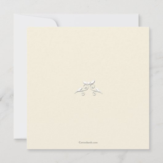 チャーム&グレース《キリスト教》洗礼式や命名式招待状 招待状 (裏面)