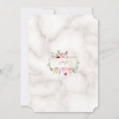 チャーム スプリング ウォーターカラー 牡丹 スイート シックスティーン 招待状 (裏面)