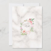 チャーム スプリング ガーデン フローラル ブルーム リハーサル ディナー 招待状 (裏面)