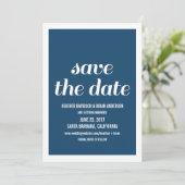 チャーム セーブ・ザ・デート 招待状、ダークブルー 招待状 (スタンド正面)