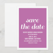 チャーム セーブ・ザ・デート 招待状, フクシア 招待状 (正面/裏面)
